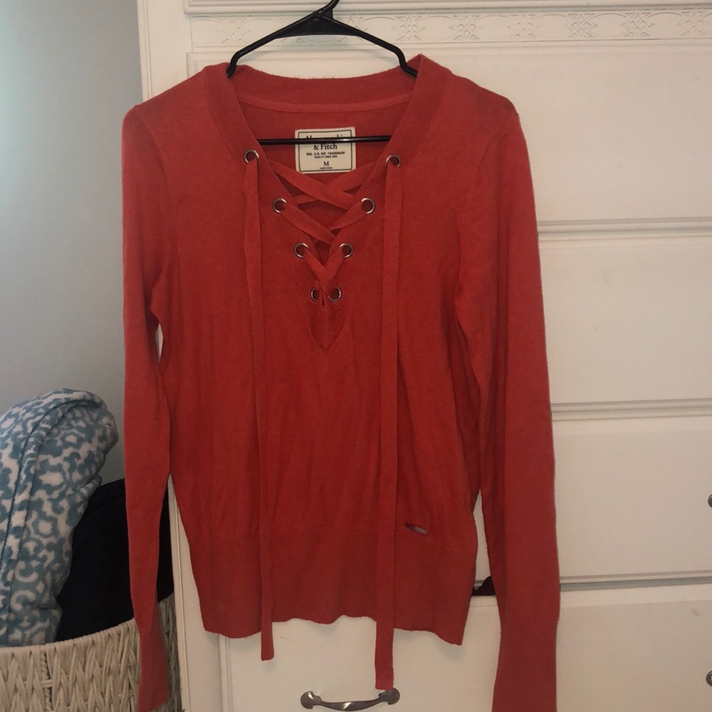 Abercrombie and Fitch Burnt Orange Sweater size M